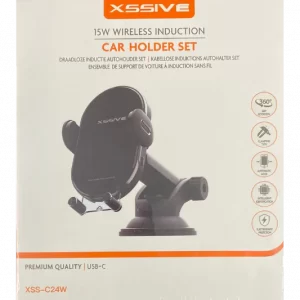 Xssive Wireless Car Holder Set C24W – Zwart