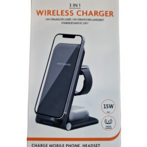 Xssive 3in1 Wireless Charger XSS-STAND5W – Zwart