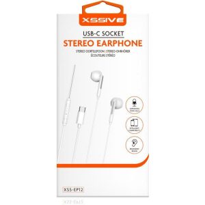Xssive Stereo Headphones Type-C XSS-EP12- Wit