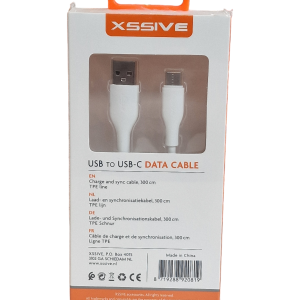 Xssive TPE Serie USB to Type-C Cable 3m XSS-TPE3M USB-C – Wit
