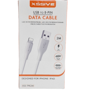 Xssive TPE Serie USB to 8 Pin Cable 2m XSS-TPE2M for iPhone – Wit
