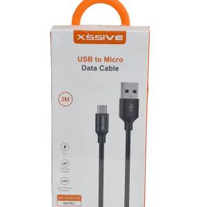 Xssive Braided USB Micro Cable 3m
