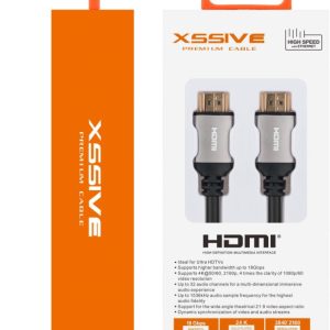 Xssive HDMI Cable UltraHD 4K 3m