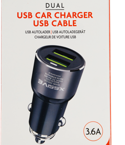 Xssive C29N Duo Car Charger + Micro Cable 2.4A