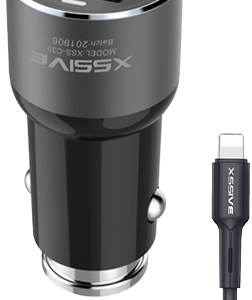 Xssive 48W PD+QC3.0 Fast Car Charger with Type-C to 8 Pin Cable XSS-CC40L – Zwart