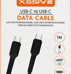 Xssive Type-C to Type-C Cable 1m XSS-PVC100CC -Zwart