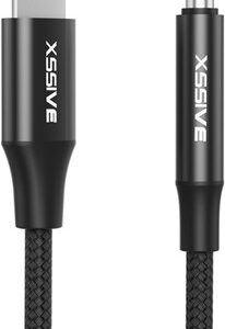 Xssive Braided Aux Cable 8-Pin to 3.5 Aux 1m. XSS-L3.5BR