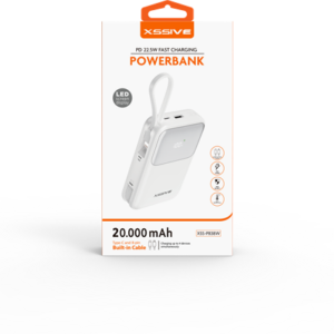 Xssive PD Fast Charging Powerbank incl. Cable 20.000mAh XS-PB38W – Wit