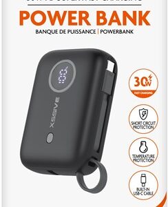 Xssive Powerbank incl. Cable 9600mAh 30W Super Fast Charge XSS-PB32C – Zwart