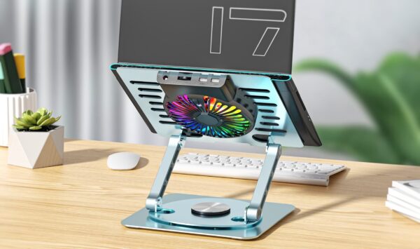 Xssive 360° Laptop Stand With Build-in RGB Cooling Fan XSS-STAND11 - Afbeelding 3