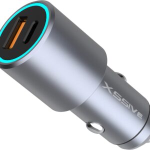 Xssive 53W PD+QC 3.0 Fast Car Charger XSS-CC37 – Zwart