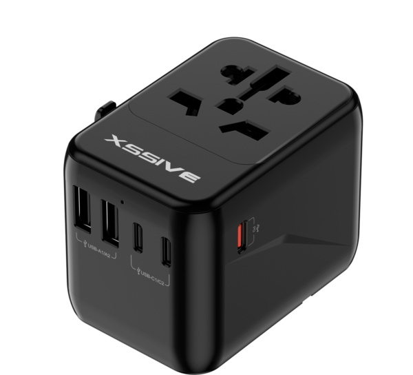 Xssive Worldwide Adapter 35W PD XSS-TR4B - Zwart