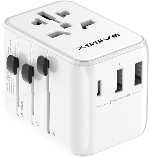 Xssive Worldwide Adapter XSS-TR3W - Wit - Afbeelding 3