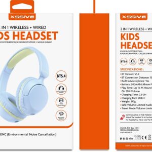 Xssive Wired Headset for Kids XSS-KH10BL – Blauw