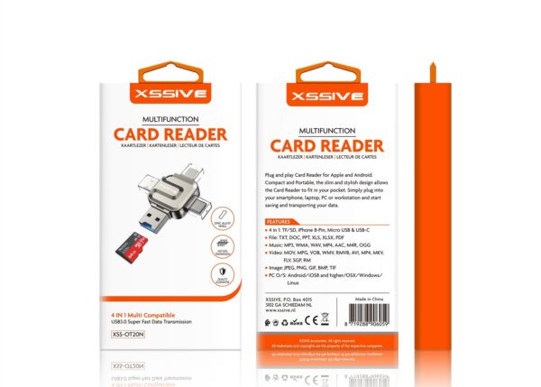 Xssive 4in1 Multifunction Card Reader XSS-OT20N - Afbeelding 3