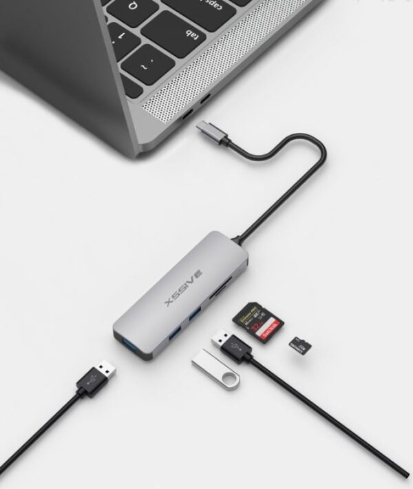 Xssive 5in1 USB Hub to USB-C XSS-HUB5 - Afbeelding 3