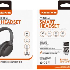 Xssive Wireless Headset XSS-H8B – Zwart