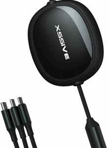 Xssive 3in1 Retractable Fast Charging Cable XSS-3IN1DESK2B – Zwart