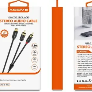 Xssive USB-C Stereo Audio Cable 1.5m XSS-C-2RCA