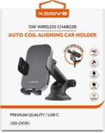 Xssive 15W Wireless Charger Auto Coil Aligning Car Holder XSS-CH100