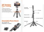 Xssive AI Face Tracking Quadrapod Selfie Stick XSS-FT01 - Afbeelding 3