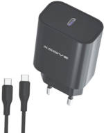 Xssive 25W PD3.0 Super Fast Charger with C-C Cable XSS-AC66NB - Zwart