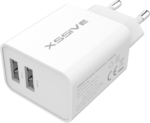 Xssive Duo USB Charger+Cable Micro 2.1A XSS-AC54-M - Wit
