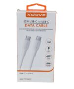 Xssive TPE Serie 65W Type-C to Type-C Cable 3m XSS- ТРЕЗМСС - Wit
