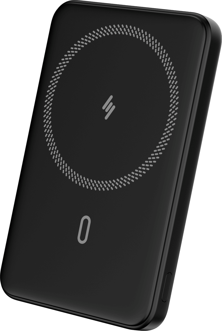 IMG_3840 Xssive 15W Magnetic Wireless Powerbank XSS-PB28NB - Zwart - Afbeelding 1