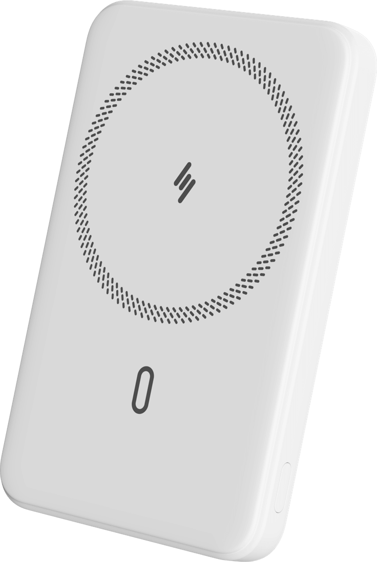 IMG_4688 Xssive 15W Magnetic Wireless Powerbank XSS-PB28NW - Wit - Afbeelding 1